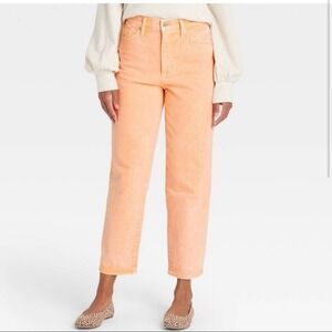 Universal Thread Vintage Tangerine Straight Stretch Jeans NWT 14